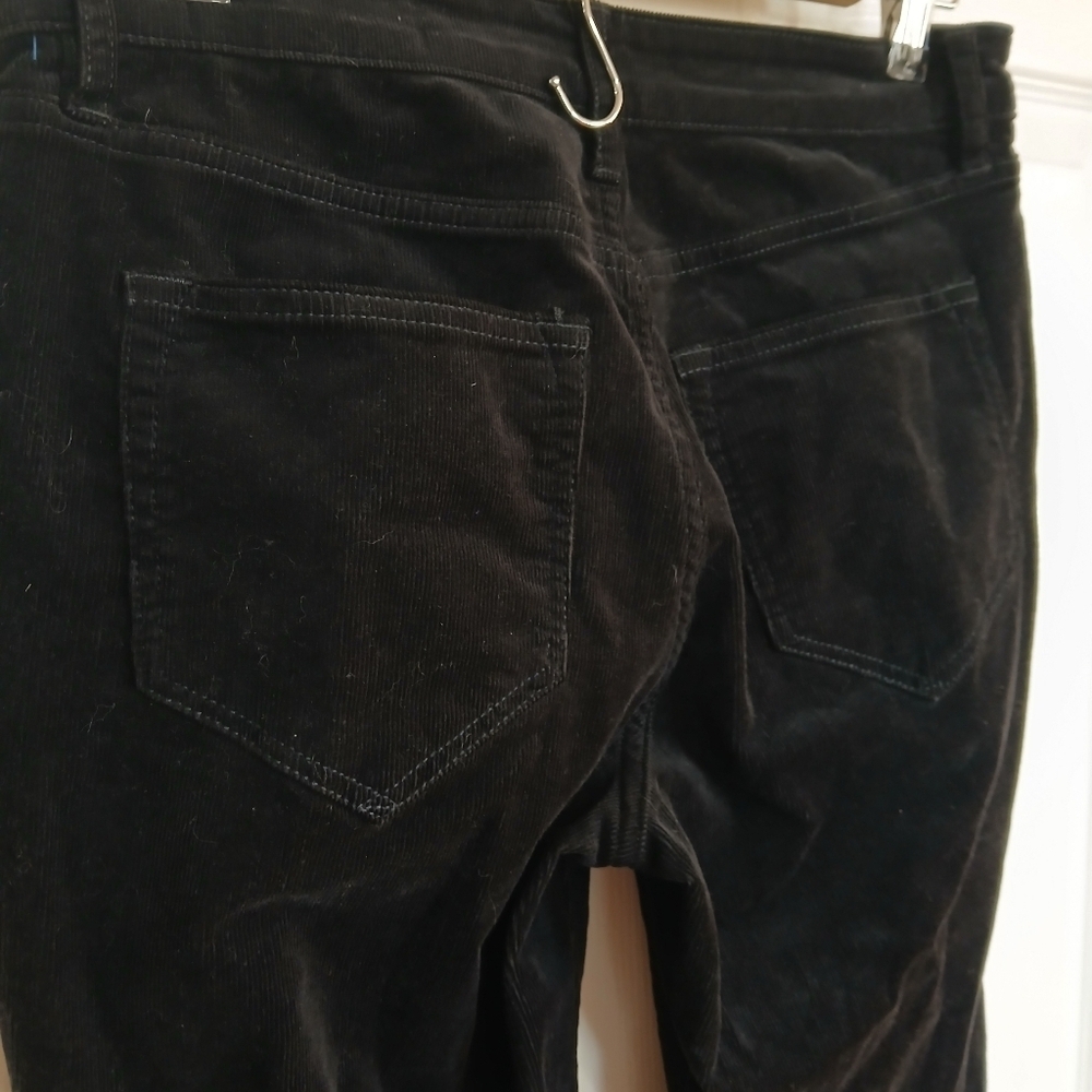 All Saints Women's Miller Black Corduroy Pants Size 27 Quiet Luxury Casual - Picture 5 of 7